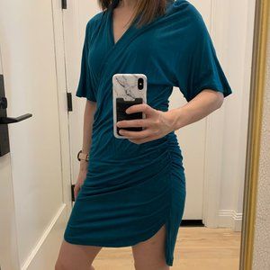 Banana Republic Shirred Faux-Wrap Jersey Dress XSP